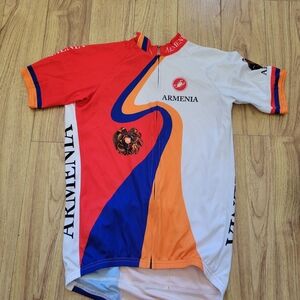 Armenia Cycling Jersey - Red, Blue, Orange, White